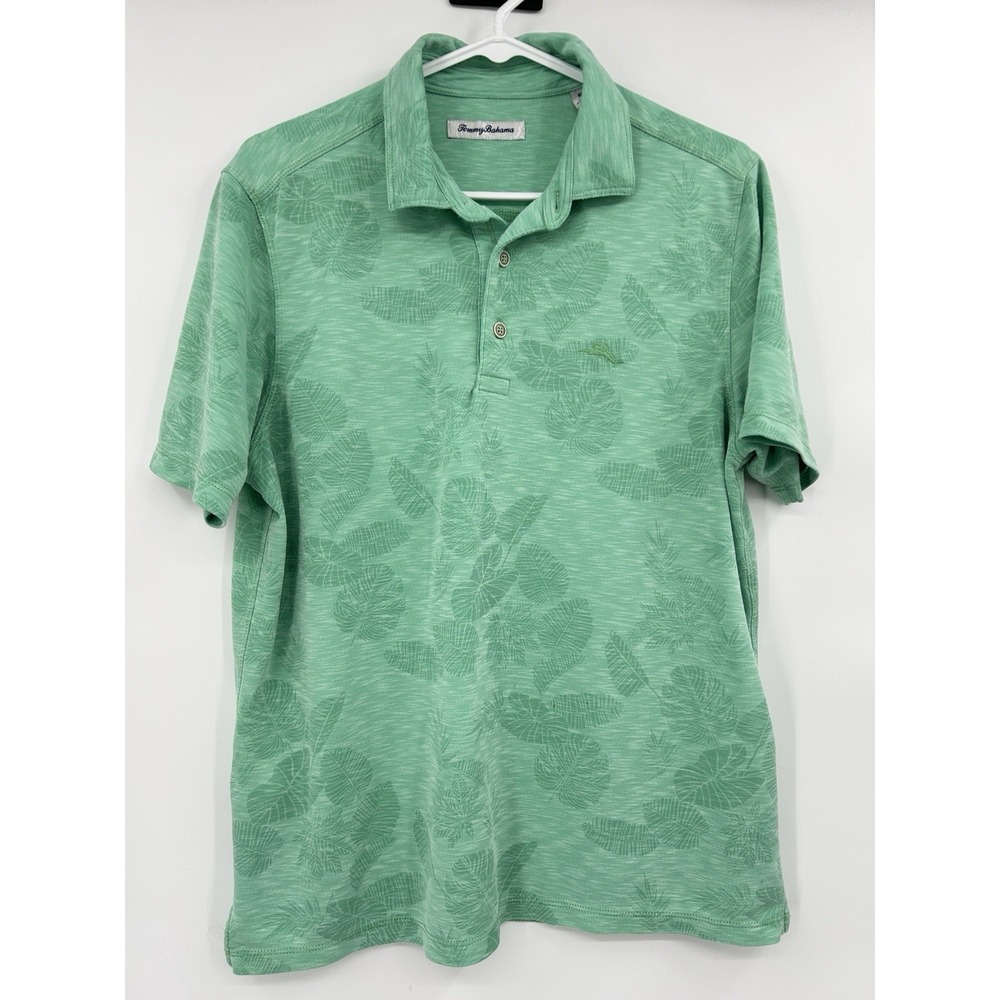 Tommy Bahama Mens Palmetto Keys Short Sleeve Polo Shirt Size M Resort Beach Golf